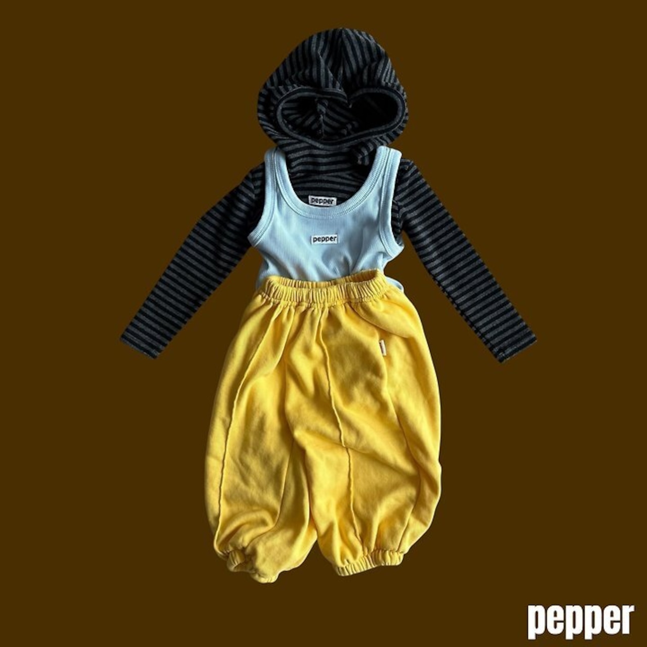韓国子供服 / PEPPER / 26Autumn / ピグレット風 フーディー / 秋服 *XS~XL *
