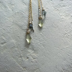 Dream(Lemon quartz,Green amethyst)/14K Goldfilled