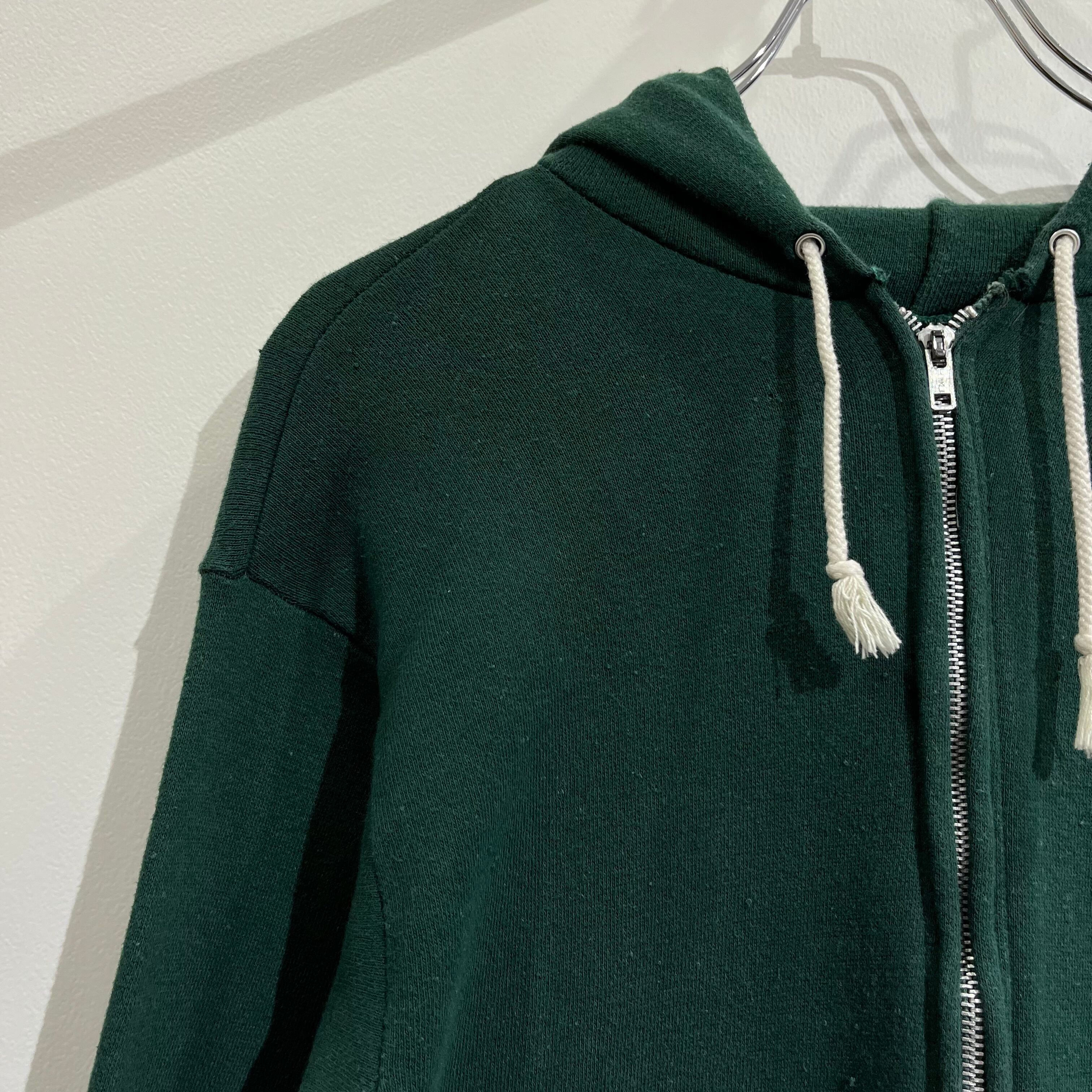 70s Zip Hoodie 70年代 ジップフーディー グリーン ヴィンスウェ