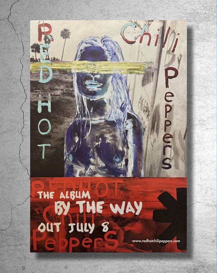 『レッド・ホット・チリ・ペッパーズ』イギリスでのリリース告知ポスター