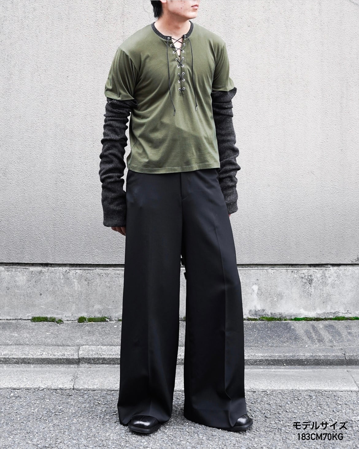 NEW OLD AW25 RIB SLEEVE TOP サイズ44 NEW OLD AW25 RIB SLEEVE TOP | hypeofficial