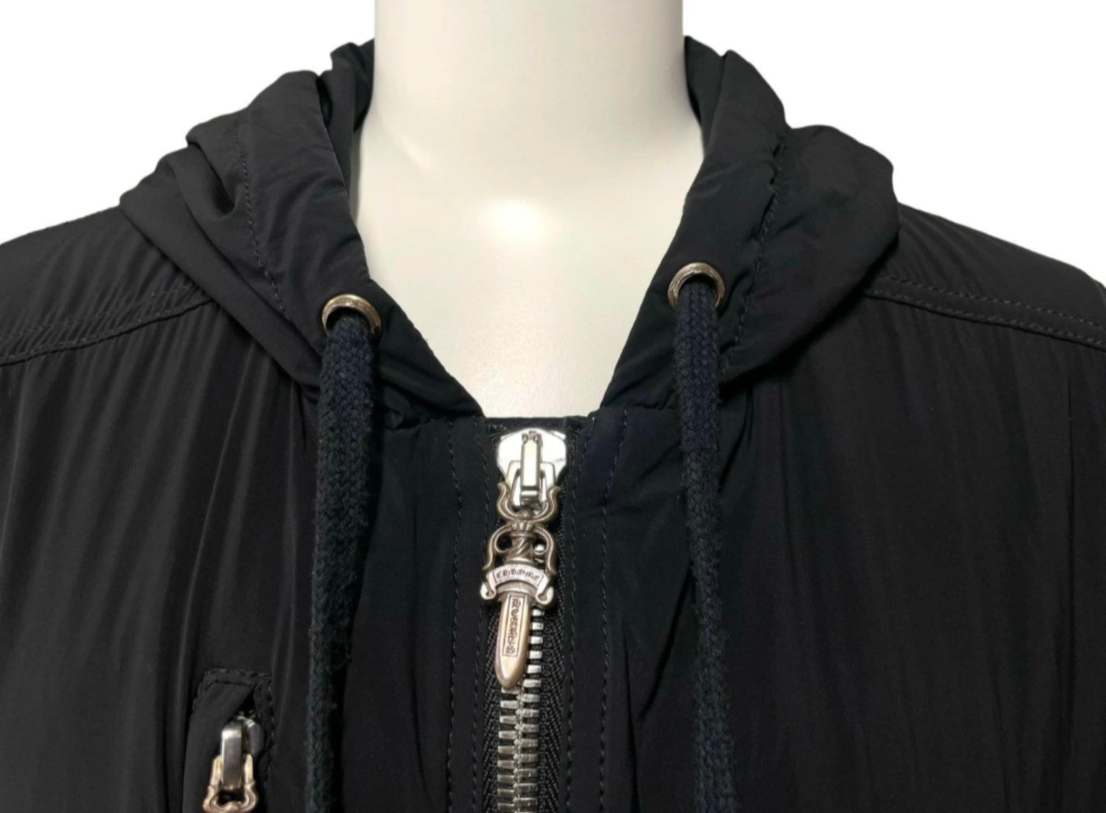 CHROME HEARTS クロムハーツ フーデッドナイロンコート ダガージップ