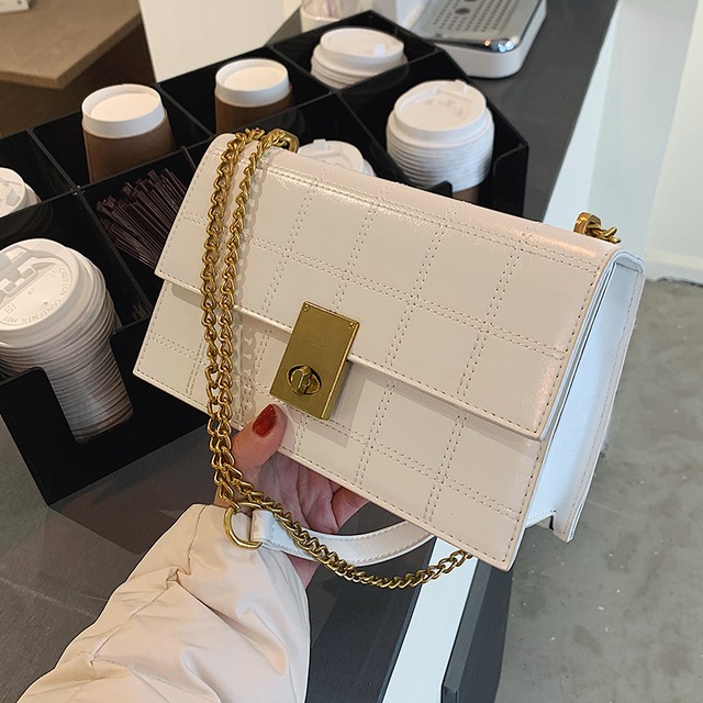 チェーン スタイルレッド クロスボディ スクウェア 手作りハンドバック78726735005