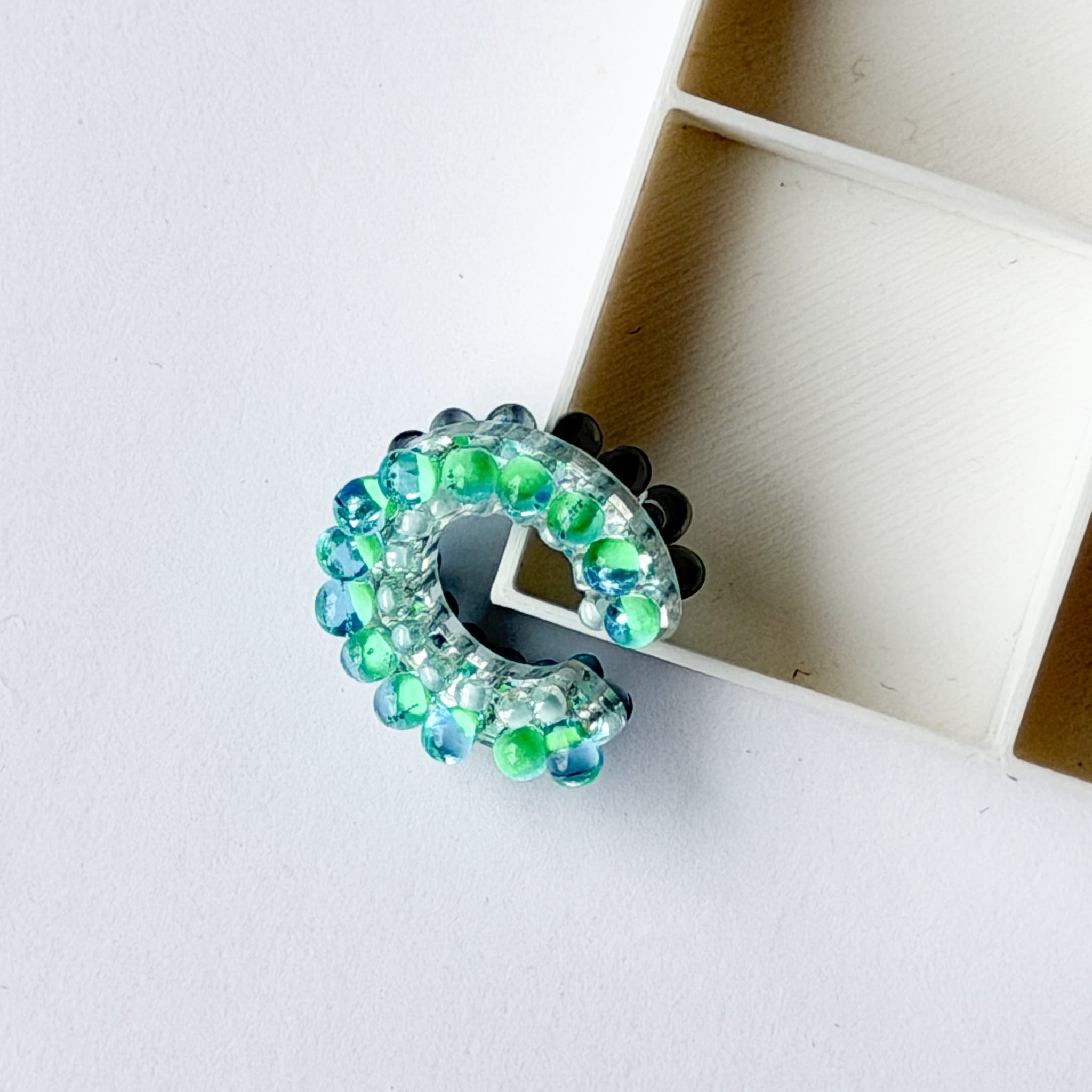 puzzle ring ear cuff 'bicolor' [10]