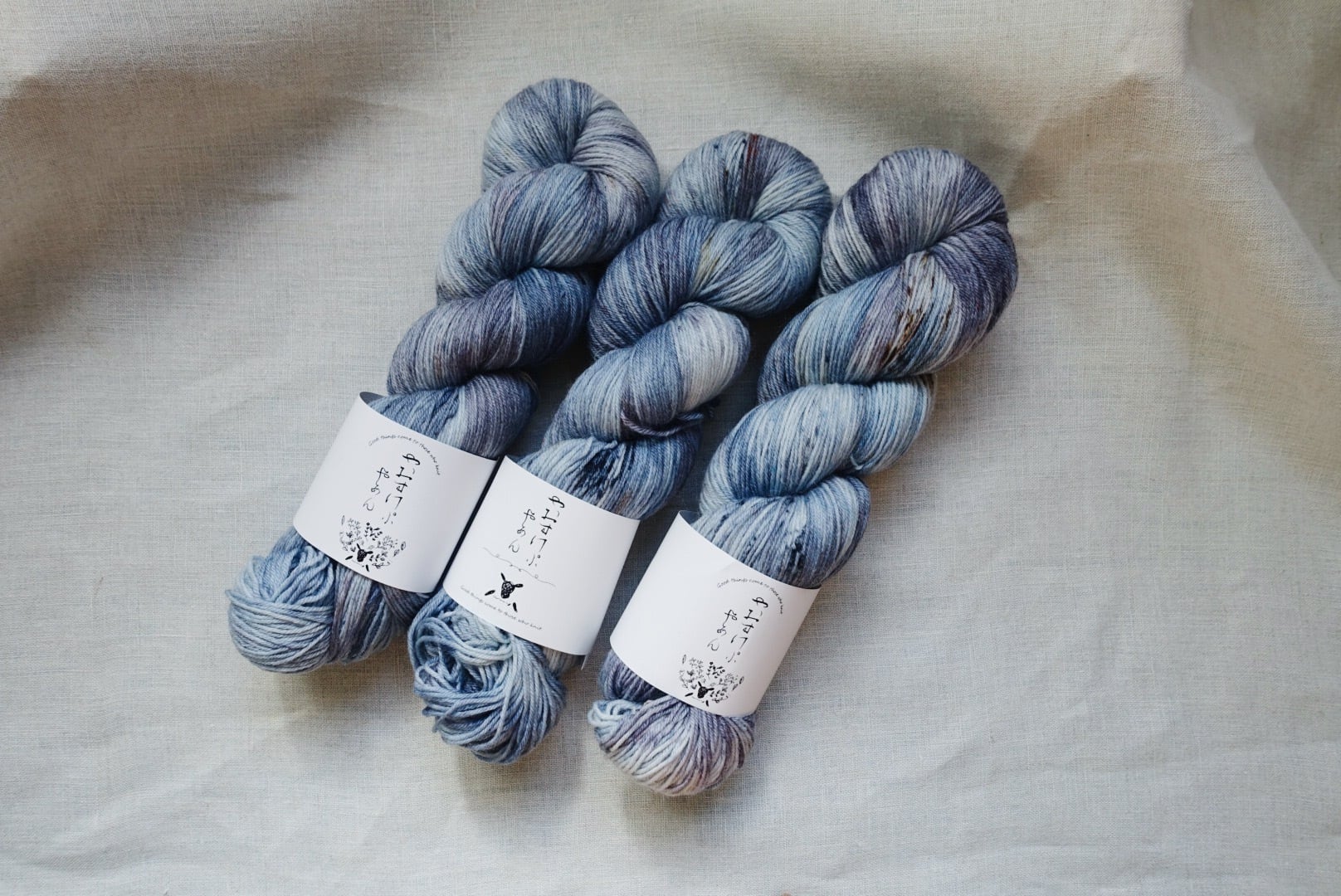 手染め糸]Premium Silk+Wool Sock_Spring Water | 手染め毛糸のYaoskep