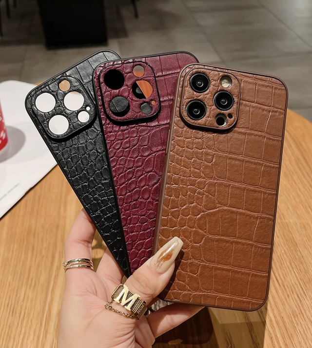 iPhone15 Pro Maxケース iPhone15 Proケース クロコダイル柄 iPhone15 Pro Maxケース iPhone15 Proケース クロコダイル柄