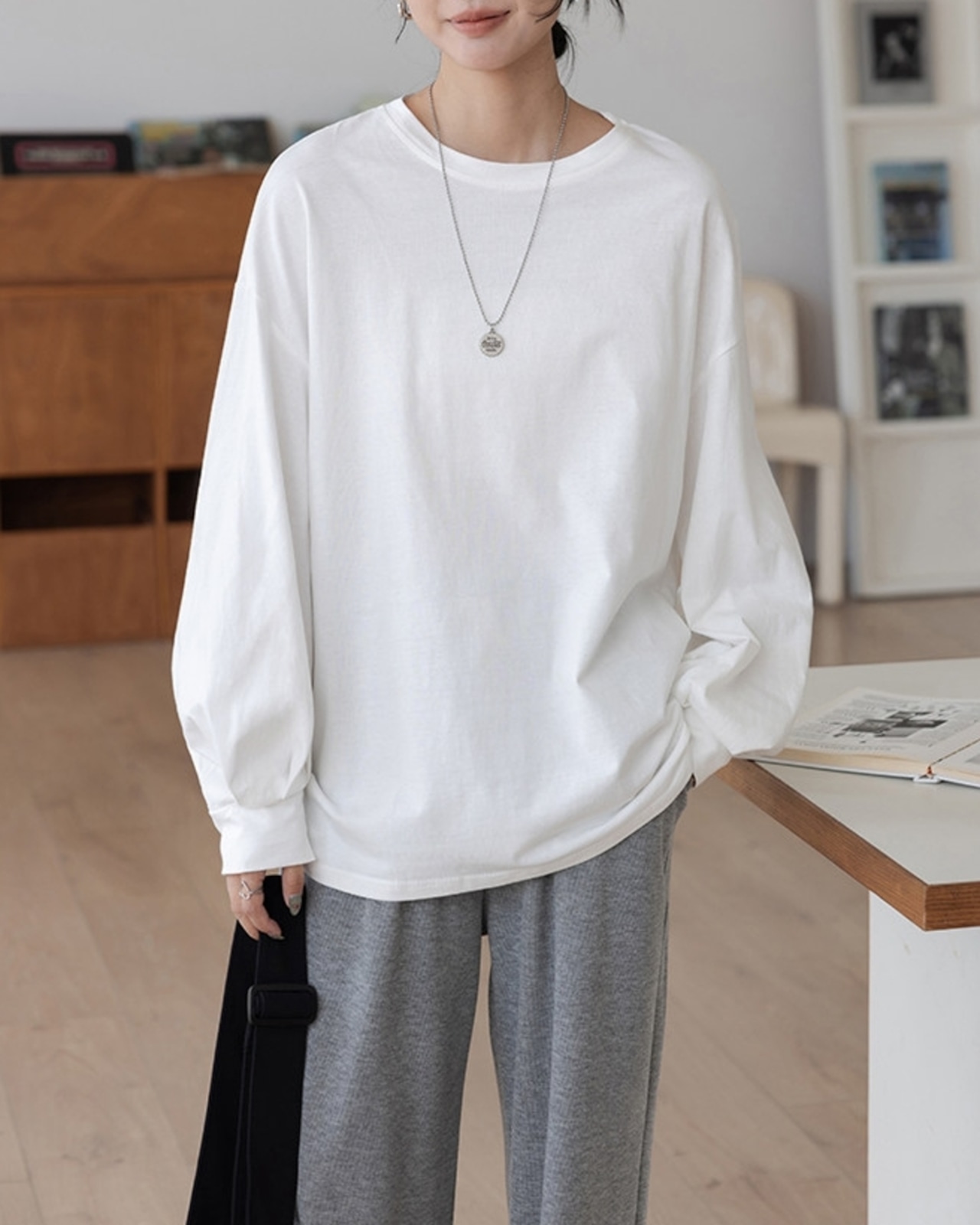 バルーンスリーブオーバーサイズTシャツ A1085 - 6