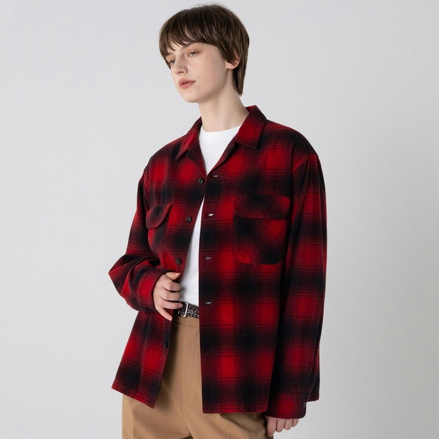 ペンドルトン PENDLETON コットンシャギー オープンカラー チェックシャツ 6475-5000