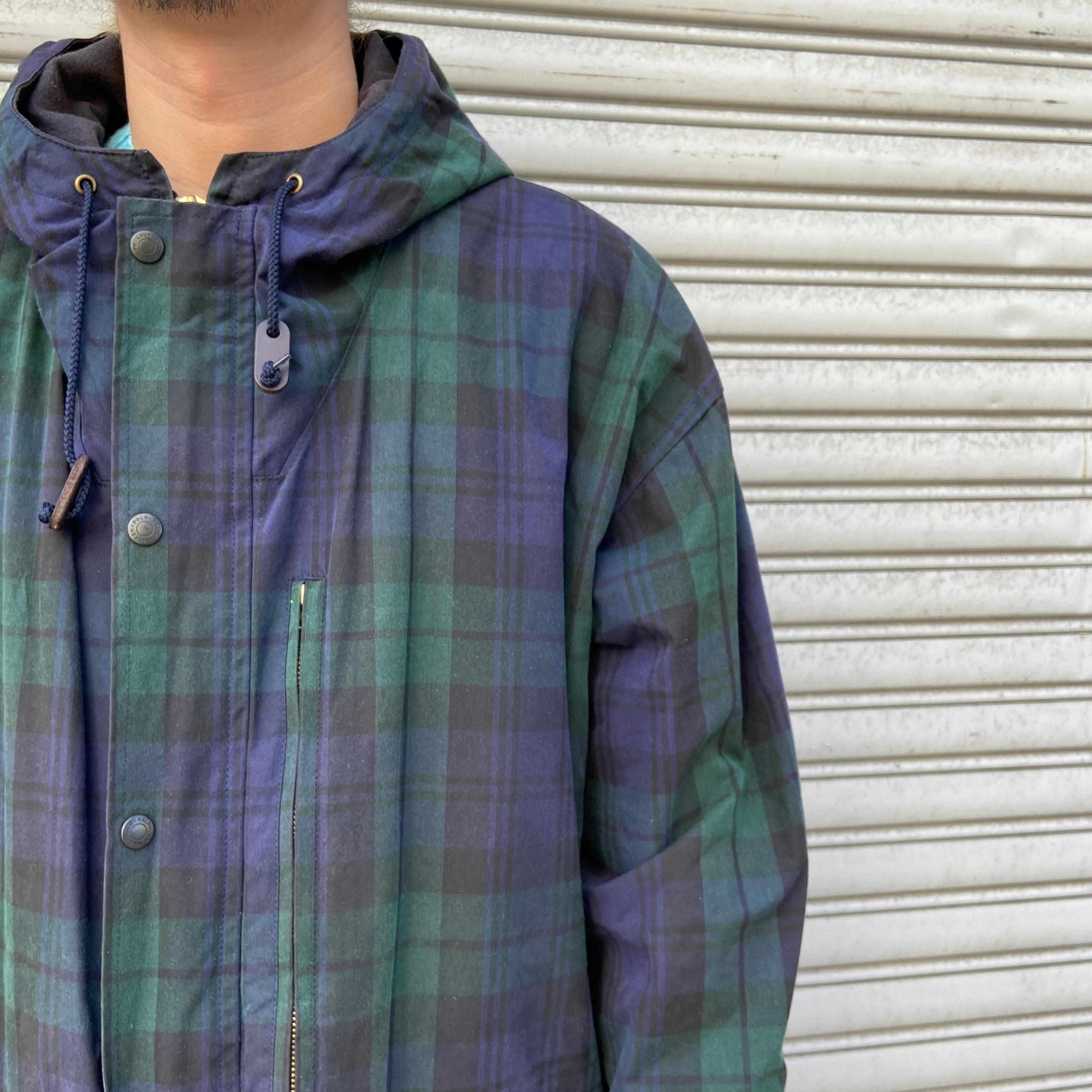 80s Ralph lauren ブラックウォッチ オイルドジャケット | 古着 80s Ralph lauren ブラックウォッチ オイルドジャケット | 古着