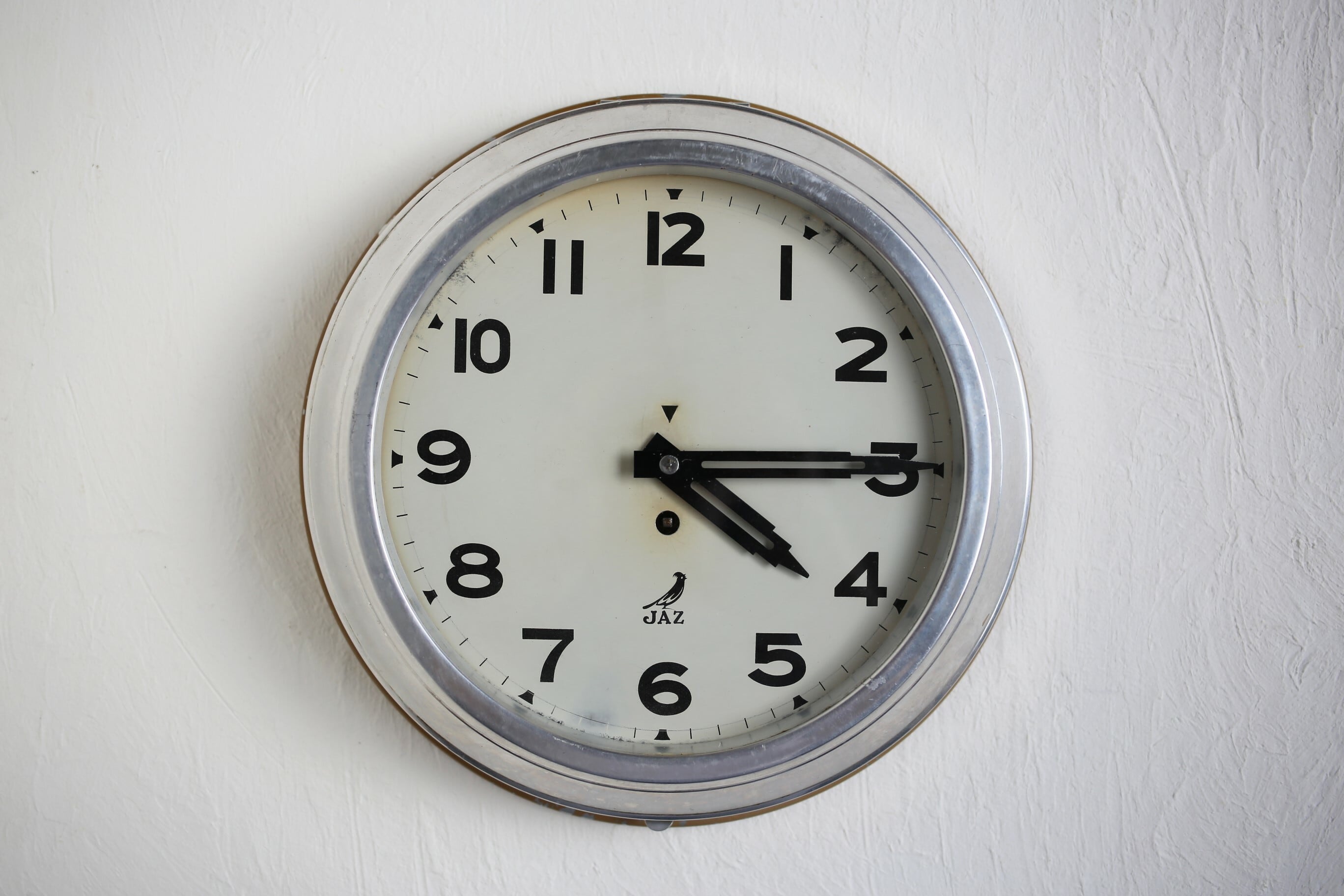 フランス アンティーク ヴィンテージ JAZ 壁掛け時計 ゼンマイ機械式