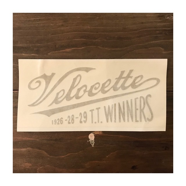 Velocette / Velocette TT Winners 1926-28-29 Cut Vinyl Gold Sticker #145 