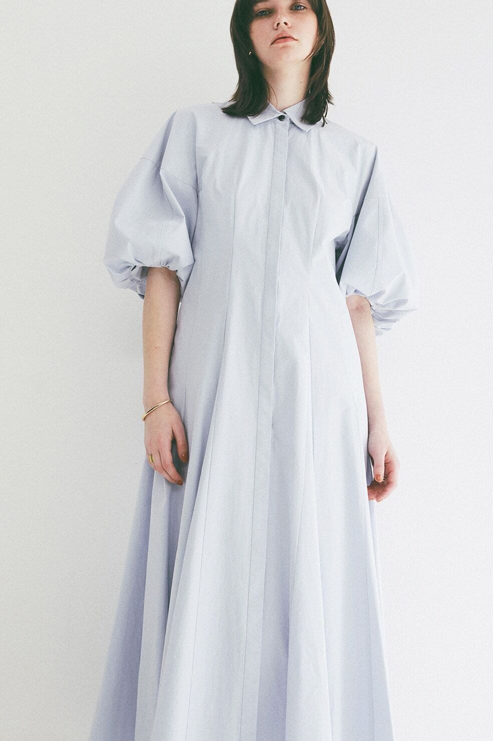 トップス CLANE FORM SLEEVE ONEPIECE CLANE FORM SLEEVE PANEL LINE SHIRT ONEPIECE | FLICKA ASHIYA