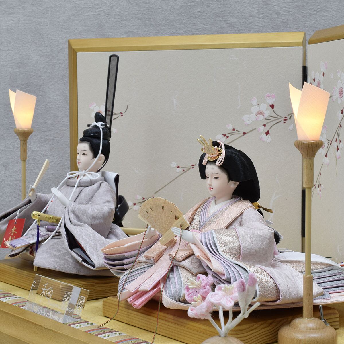 雛人形 親王飾り【平安奏桜】収納上手｜おしゃれ｜モダン｜かわいい