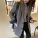 ジャケット  アウター 袖あり 長袖 襟付き かわいい 大人可愛い きれいめ カジュアル 上品 お洒落 柄 チェック柄 格子柄 春 秋 10代 20代 30代 40代 通勤 通学 デート お出かけ 着回し 普段使い M L XL