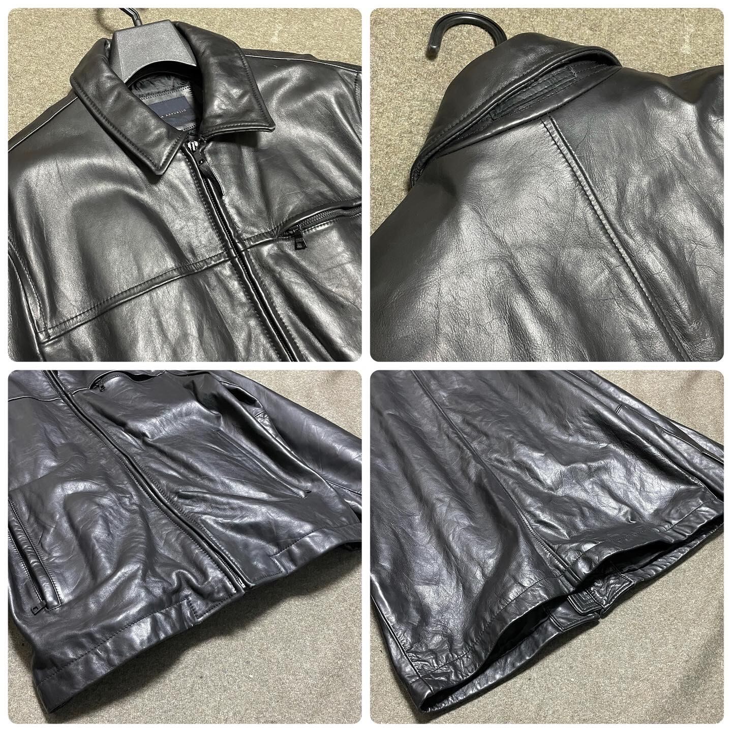 BANANA REPUBLIC バナナリパブリック シングルライダース レザー BANANA REPUBLIC バナナリパブリック シングルライダース レザー
