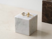 MARBLE DISPLAY CUBE - Emperador dark × Medium