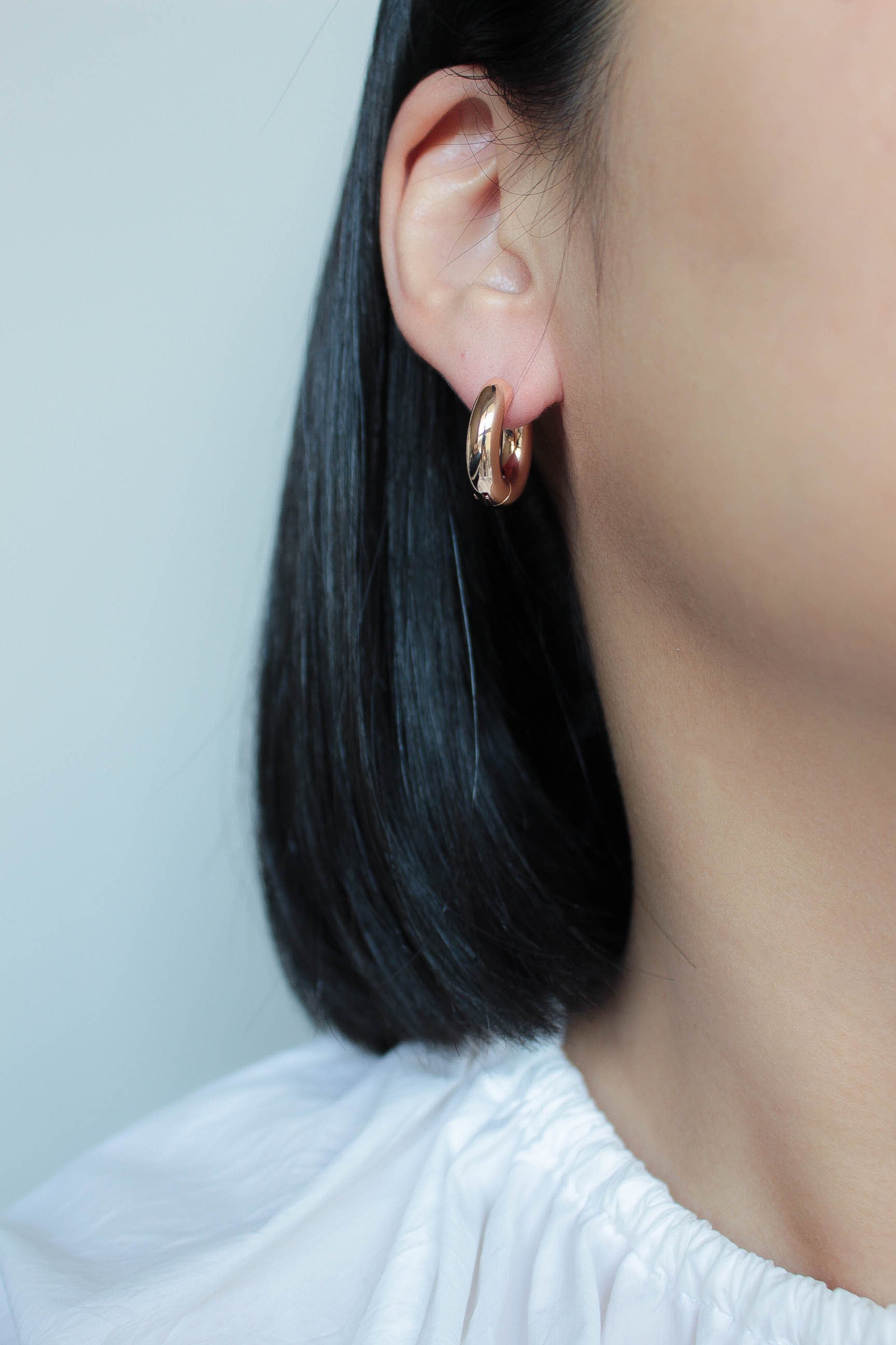 Chubby Hoop Pierce | ebine(エビネ)|金属アレルギー対応アクセサリー