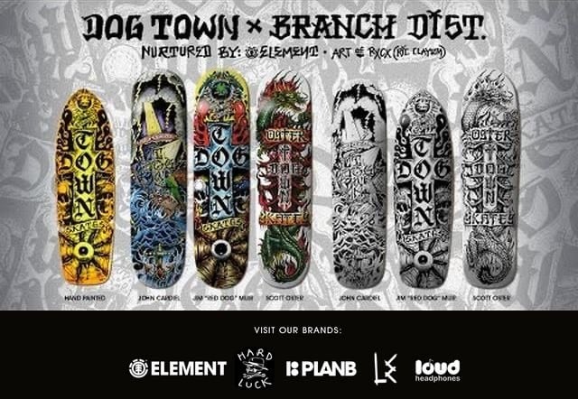 Dogtown Skates Branch Dist.Cardiel Rock of Age Pool Deck 8.5×32.25