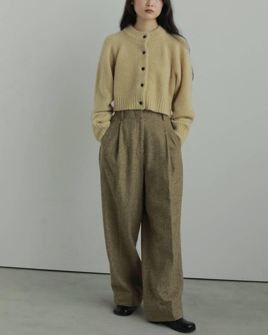 anuke(アンヌーク) Check Tuck Pants | サウスオレンジ｜メンズ