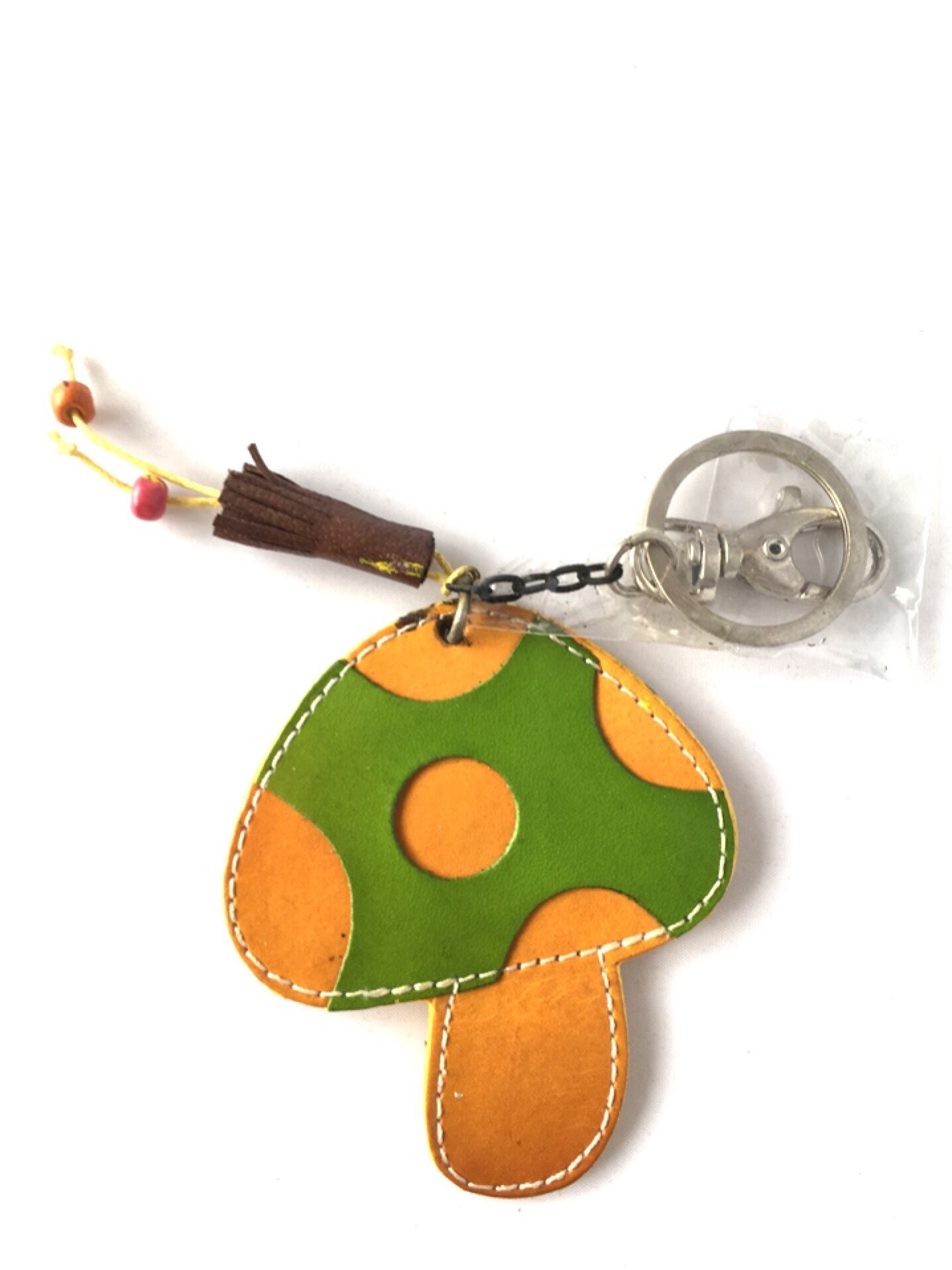 きのこ キーホルダー 革 キノコ アジアン雑貨 アジアン雑貨 Asian Mrk
