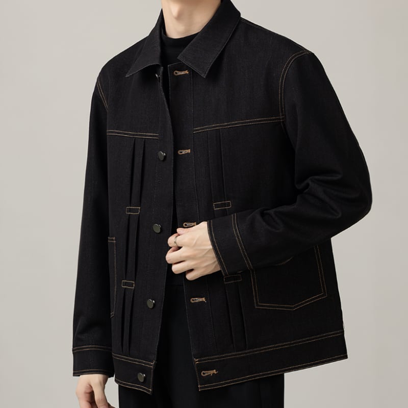 ステッチデザイン デニムジャケット 2カラー LB1531