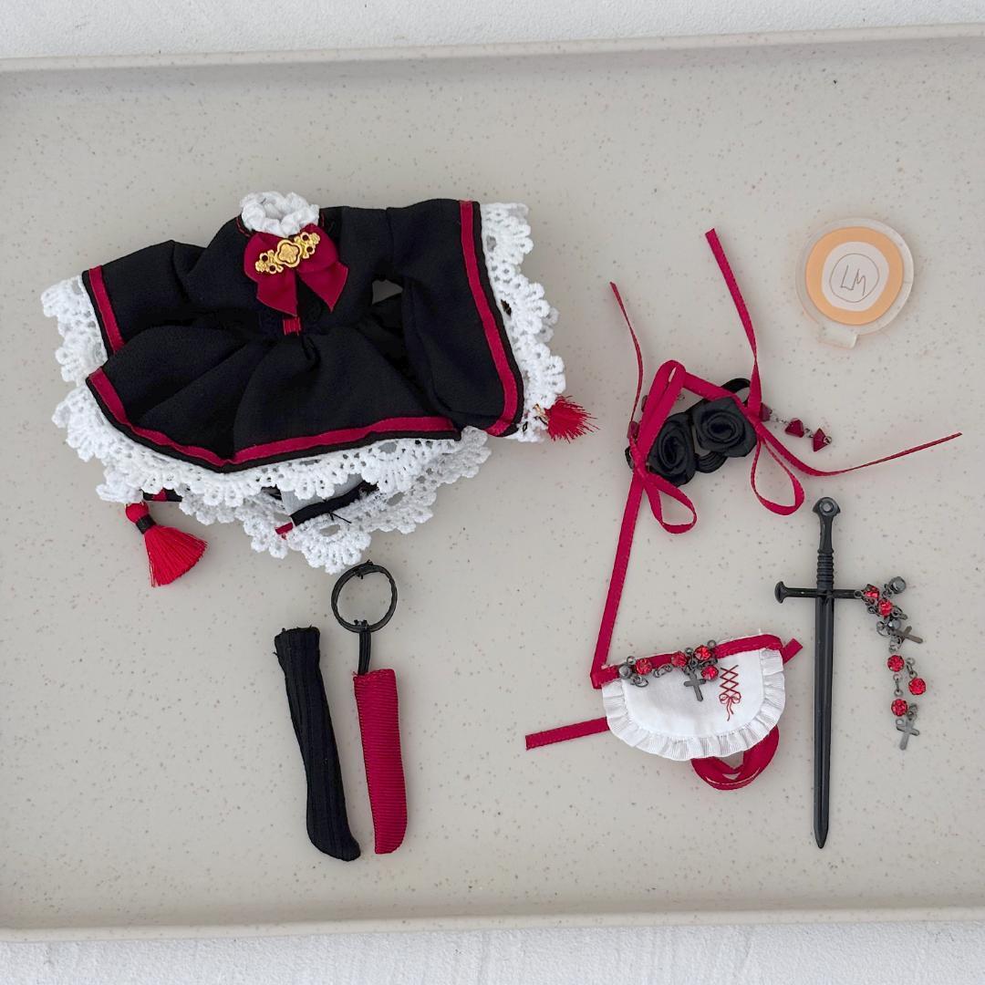ブラインドドール アウトフィット ドール服 ドレス レース 1/12 1/8