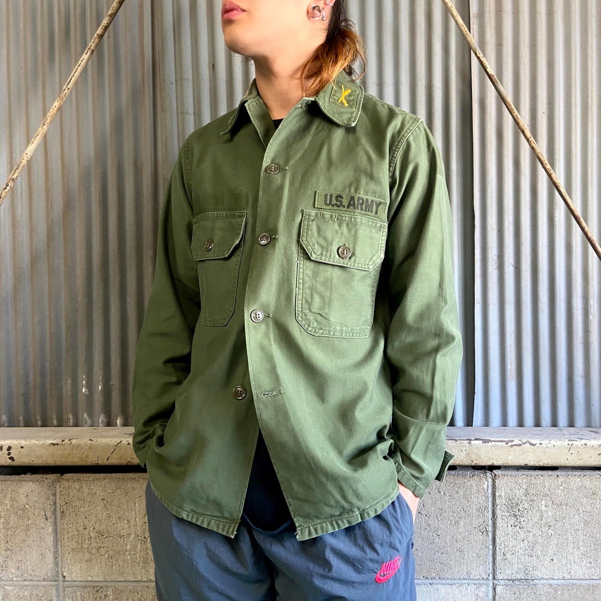 64年納品 60年代 U.S.ARMY 米軍実品 2ndタイプ ユーティリティシャツ 