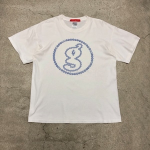 00s GOODENOUGH/GOODENOUGH UK/g Logo print Tee/L/gロゴプリント/Tシャツ/GILDANボディー/ホワイト/GDEH/グッドイナフ