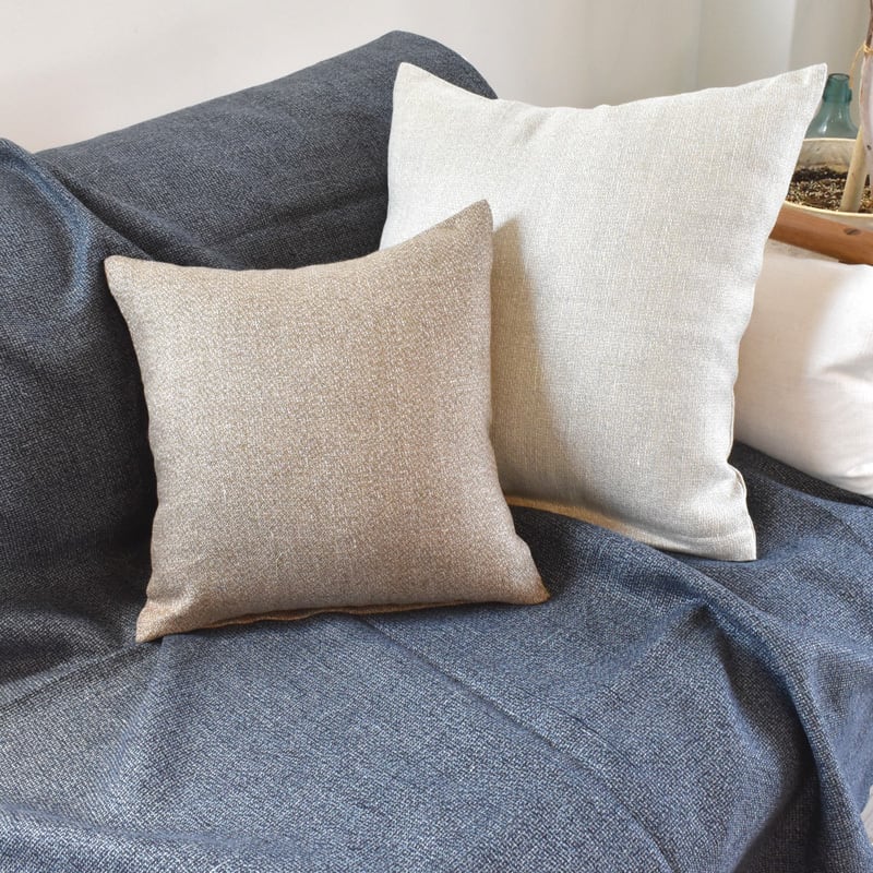 クッションカバー 60×60㎝ 麻 100% リネン ツイード | Kanehoshiya