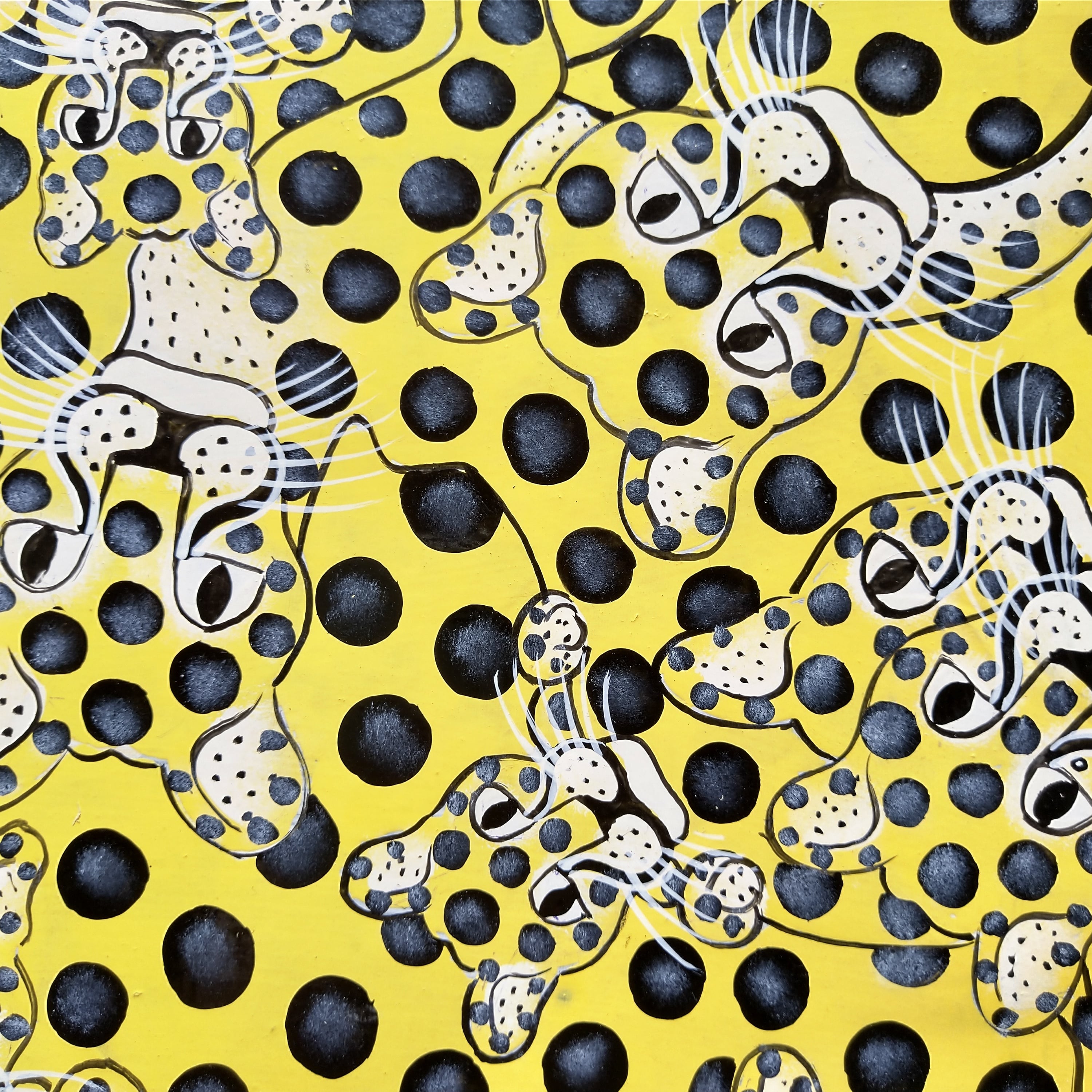 Leopard faces 』by Gayo Leopard faces B/Y 』Big-Tingatinga by Gayo
