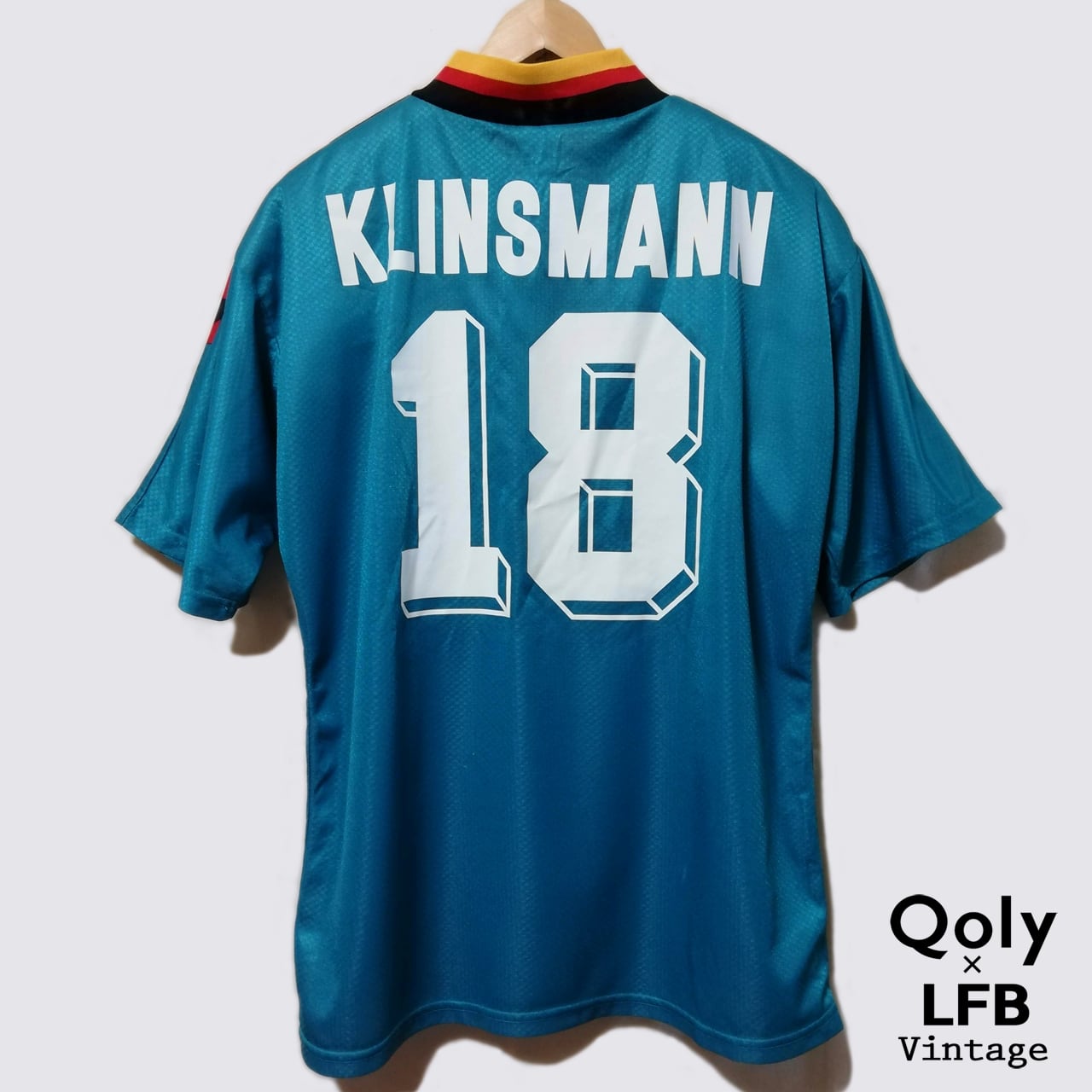 USED】ドイツ代表 1994 adidas アウェイ半袖 #18 KLINSMANN ユルゲン