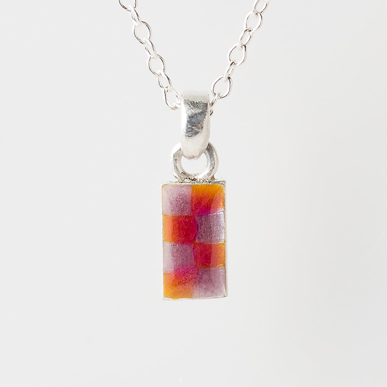 CHECK grape & red - necklace -