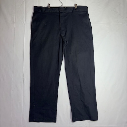 00s Dickies 874 Work Pants W40L30表記 W102cm ディッキーズ ジップフライ ブラック アメカジ ワークスタイル 古着 ペインター