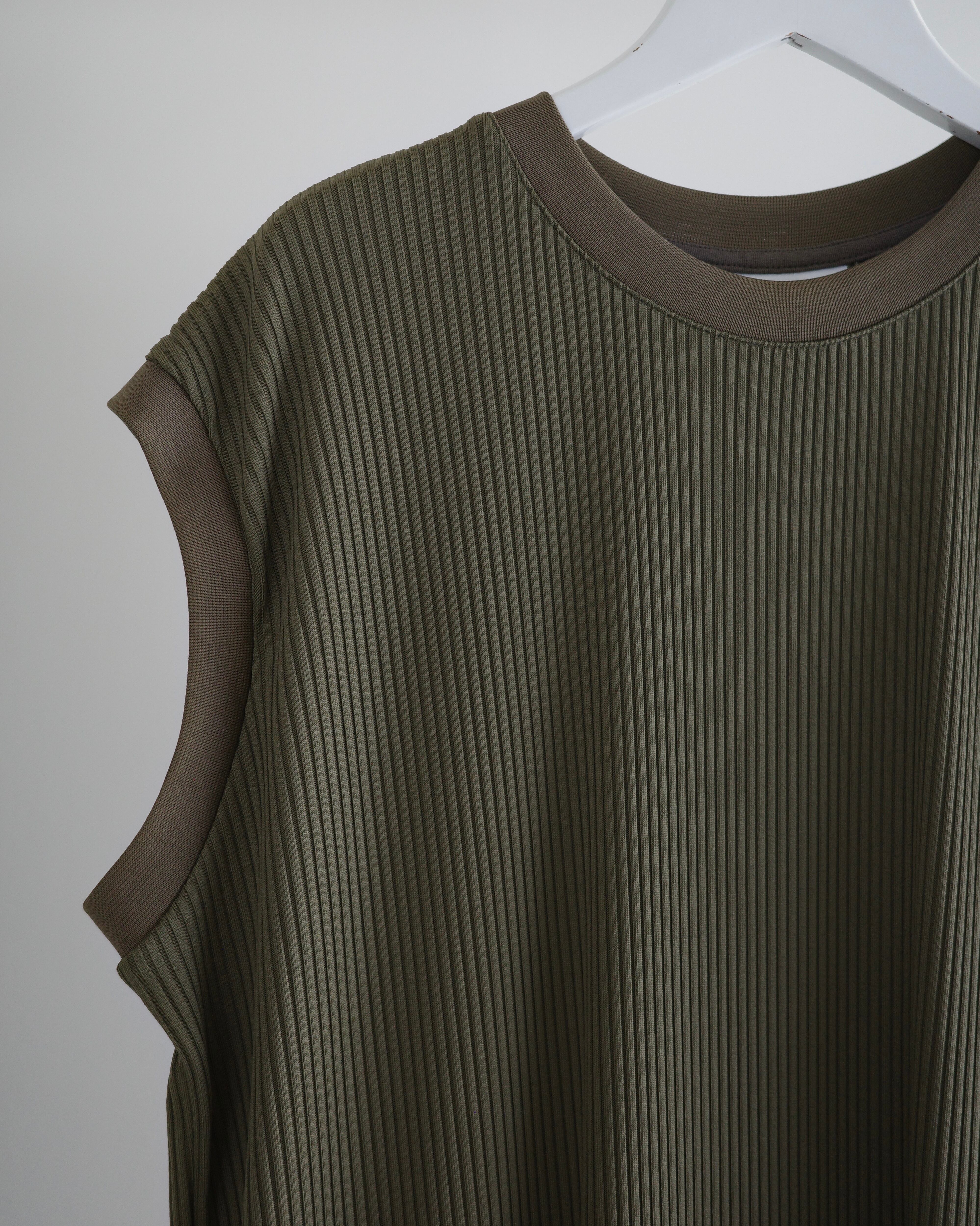 THE RERACS / SLEEVELESS RIB DRESS | LA VILLA ROUGE