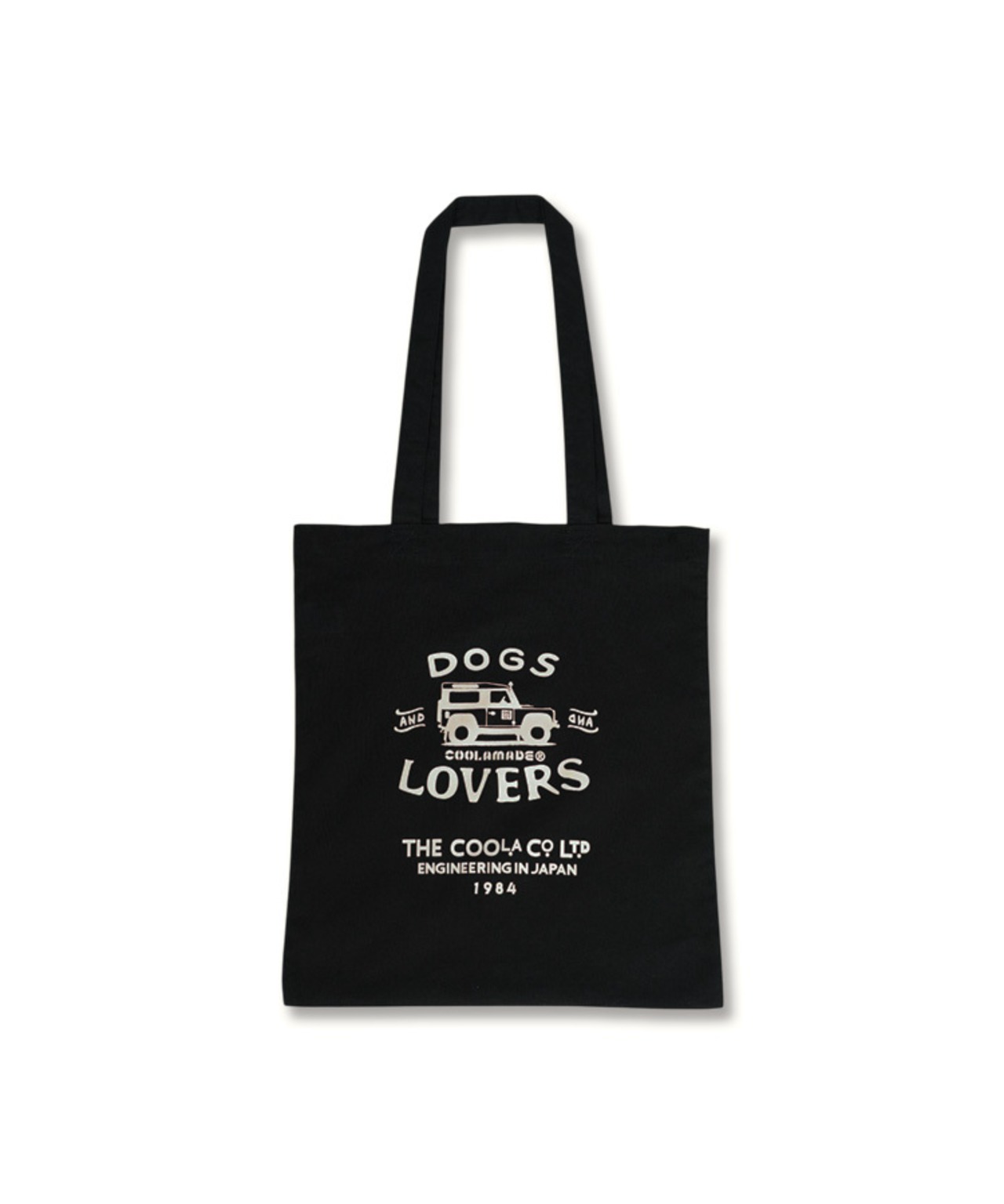 【直営限定ITEM】DOGS & LOVERS プリントトートバッグ (BLACK)　CQ-48522H