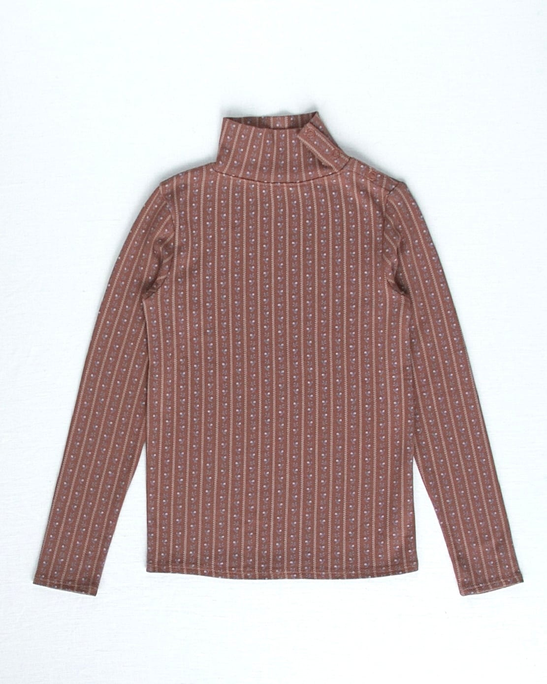 【即納】iver and isla / pima snap turtleneck / wallpaper lace floral