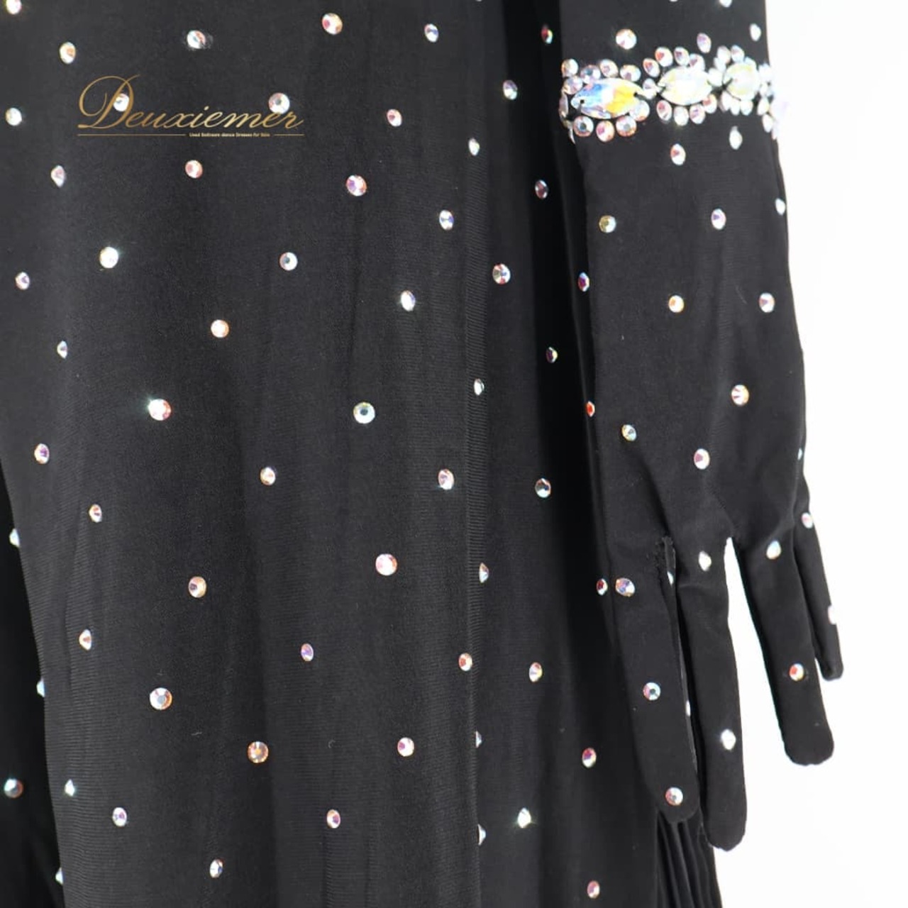 社交ダンス 衣装 Centini Alta Moda ツーピース セットアップ 上下セット ラテン ブラック系 黒 パンツスタイル プリーツ ダンス パーティ 発表会 スラックス ズボン デモ ステージ 舞台用 レディース スタイリッシュ おしゃれ