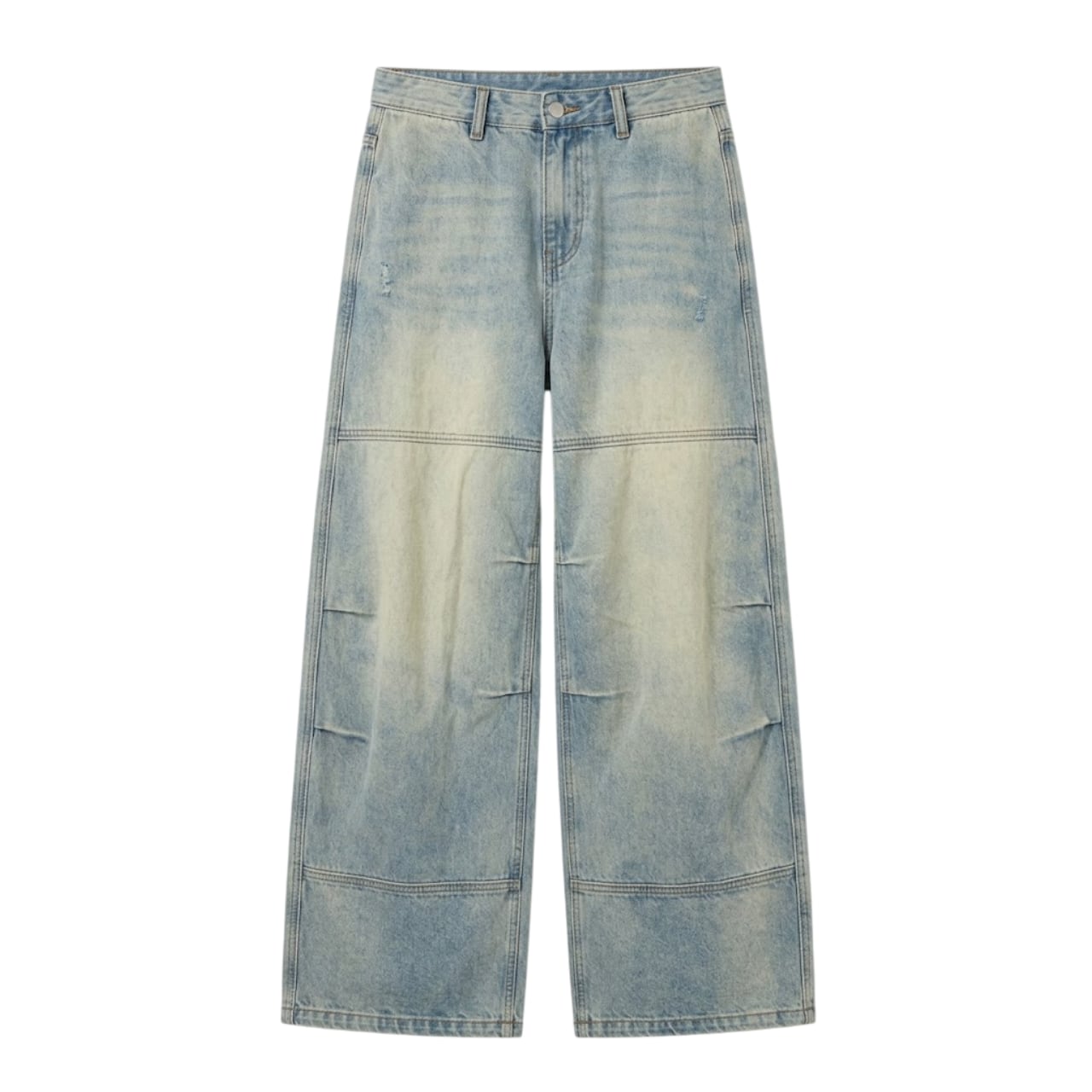 Loose mopping denim pants 0012