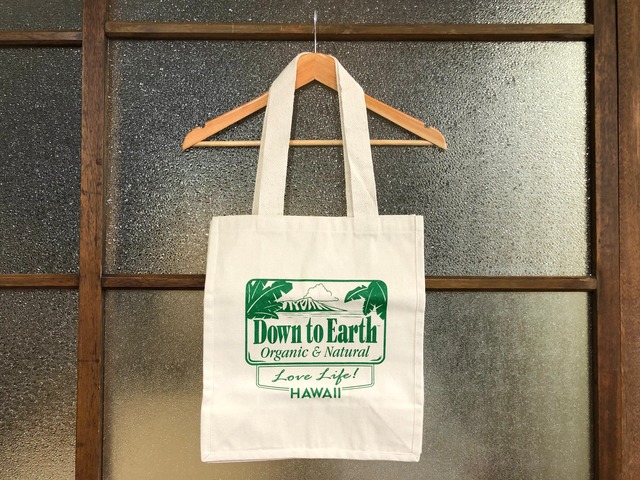 DOWN TO EARTH HAWAII TOTE BAG (NATURAL)