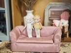 はにかみ屋の女の子　ピンクリボンとベージュスカート　ジャパンビスク 画像19