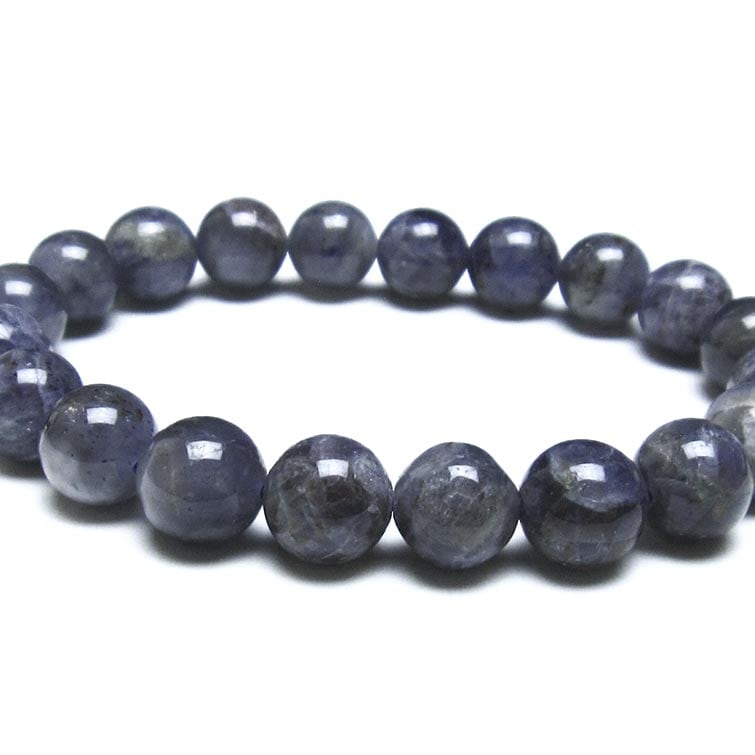 アイオライト ブレスレット 10mm 一点物 メール便可 111-38665