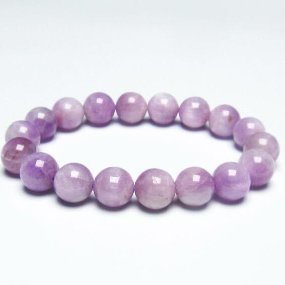 クンツァイト ブレスレット 11mm ミルキークンツァイト 一点物 メール便送料無料 [M便 1/10] 111-19708