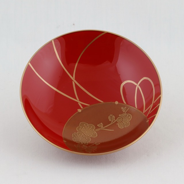 109  輪島塗／屠蘇器／小形足付／鼓蒔絵