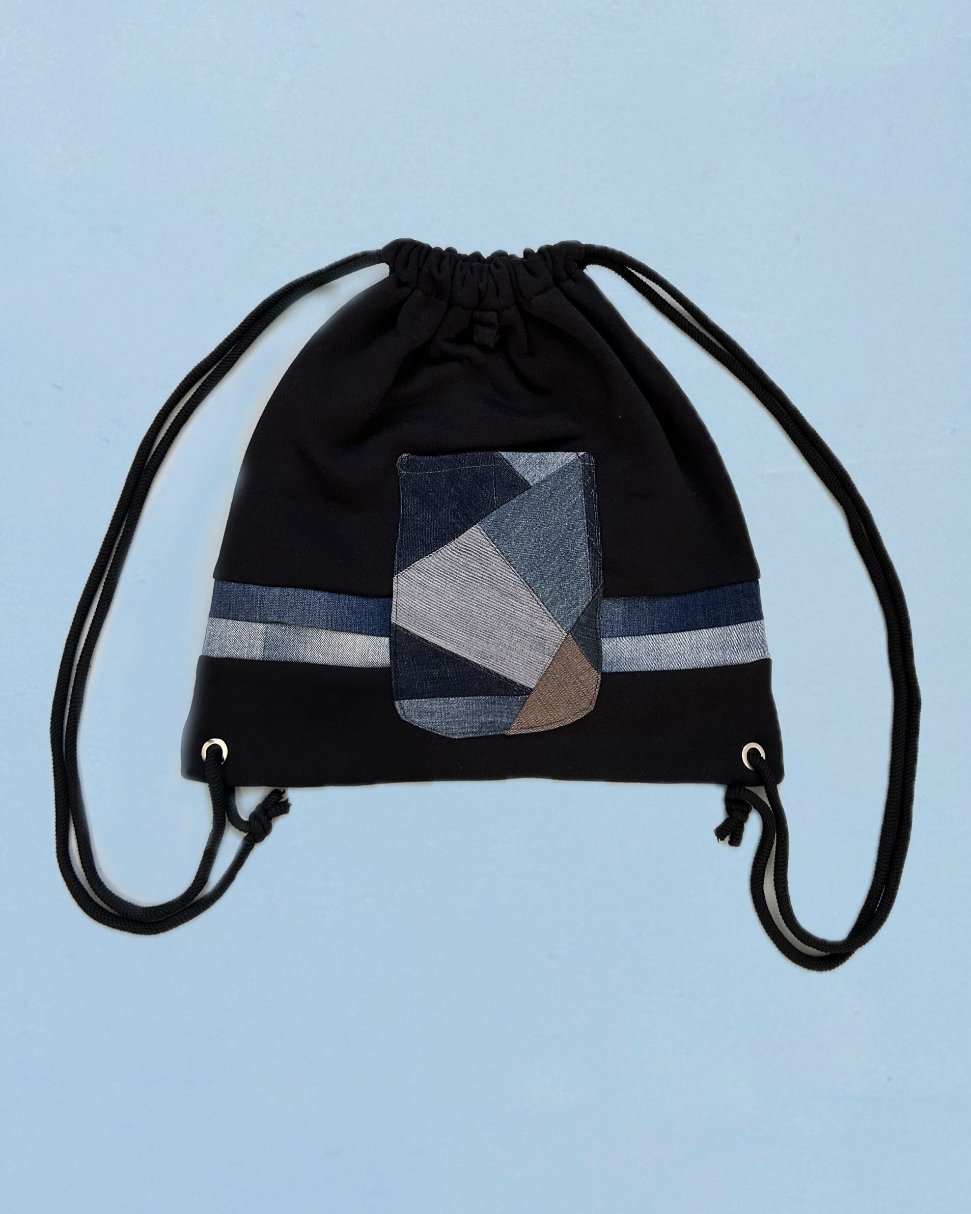Denim Remake Drawstring Bag | NaAst Online Shop