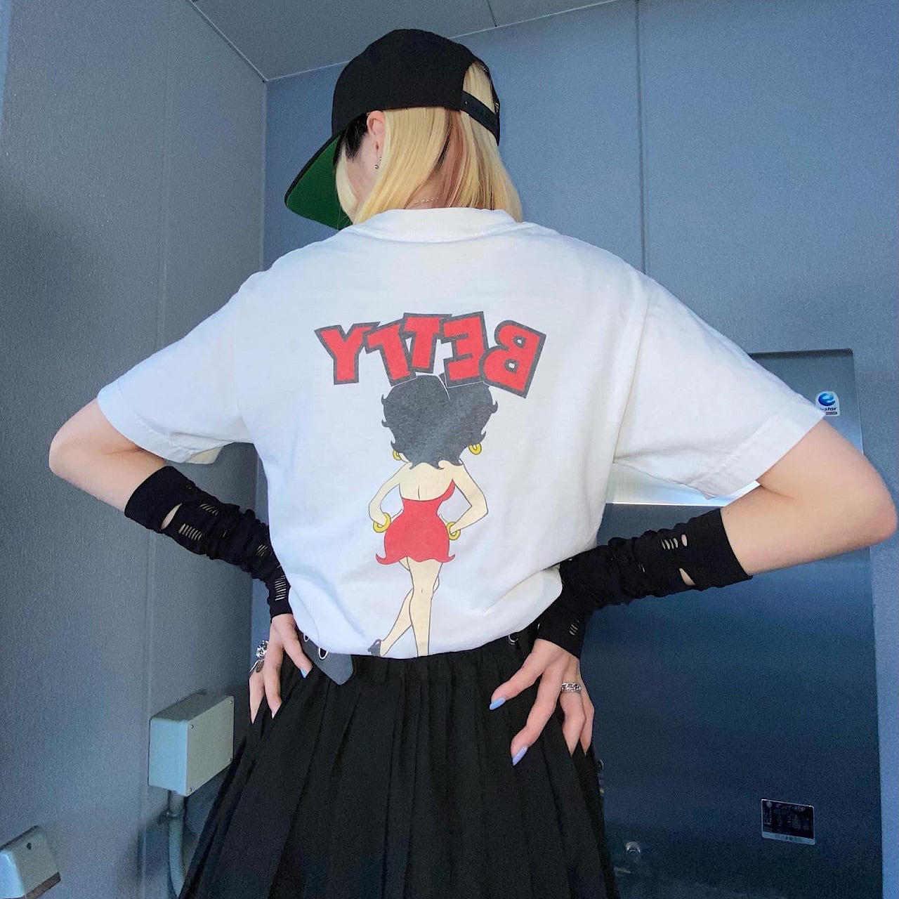 VINTAGE 70's 80's Betty Boop Tシャツ 染み込み