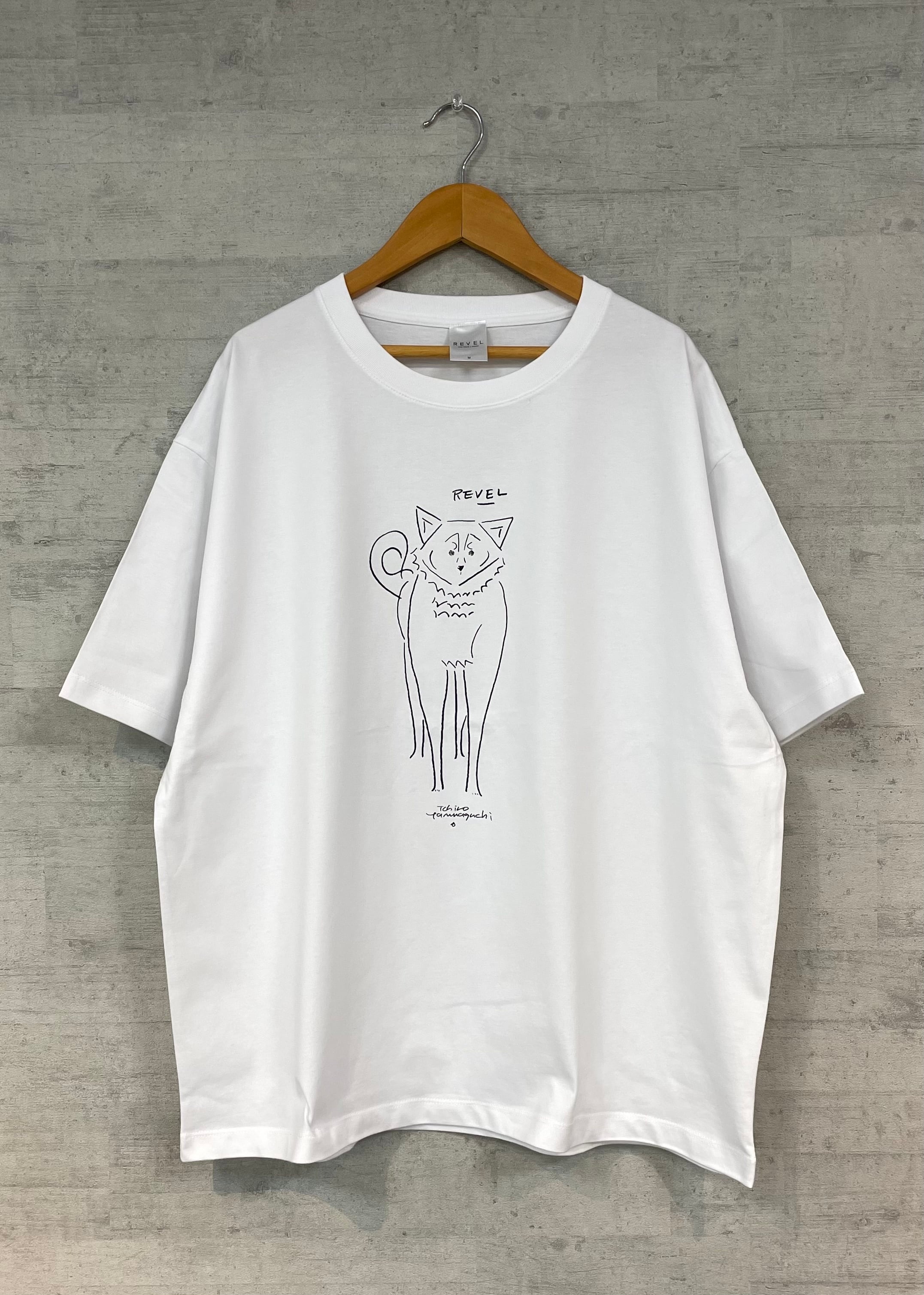 REVEL 山口一郎さん 画 Tシャツ「柴犬」WHITE/BLACK | revel ｜ ペット