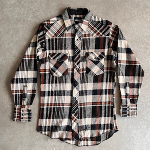 1990s~ Wrangler L/S Flannel Western Shirt XL