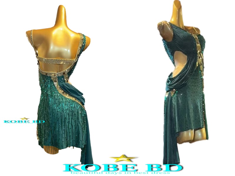 中古品 社交ダンス ラテンドレス 緑 社交ダンス|ドレス・ダンス衣装 中古品 社交ダンス ラテンドレス 緑 社交ダンス|ドレス・ダンス衣装