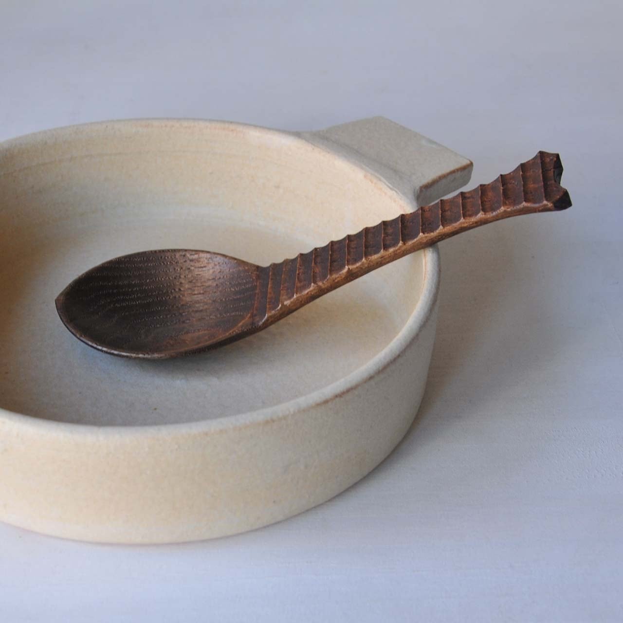 金城貴史 取り分け用大匙 クリ（016） 古色 | MIGO LABO