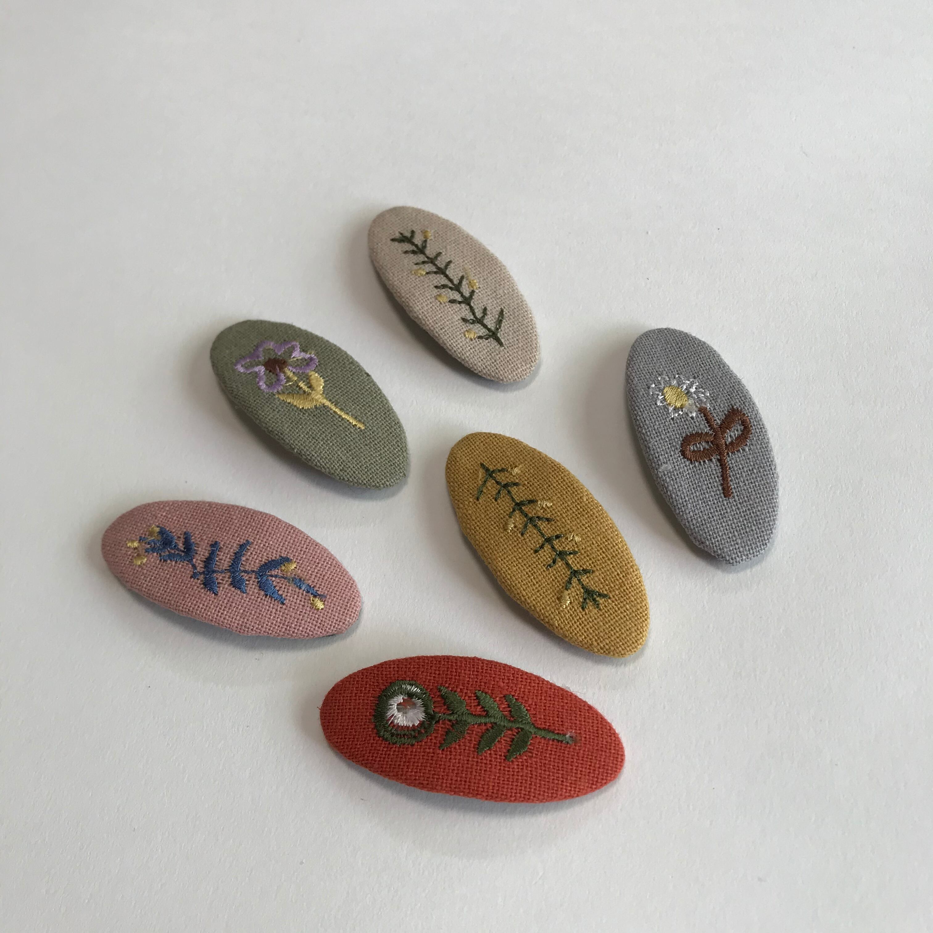 刺繍ヘアピンセット | 韓国子供服 Bisque -びすく-